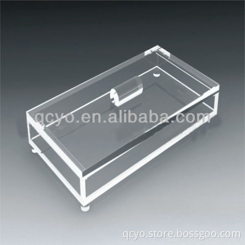 QCY-H-K008 factory directly sale high quality rectangle acrylic storage box